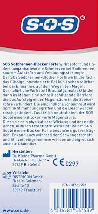 Sodbrennen Blocker Forte Liquid Sticks 24 St, 240 ml