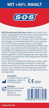 SOS Brandend maagzuurremmer Forte 24 stuks, 240 ml