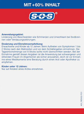 SOS Sodbrennen Blocker Forte 24 St, 240 ml