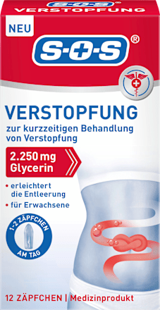 Verstopfung Zäpfchen, 12 St