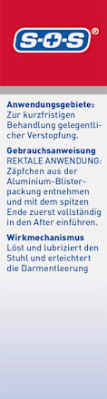 Verstopfung Zäpfchen, 12 St