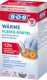 Verwarmde fleece riem + 2 warmtekussens, 1 st.