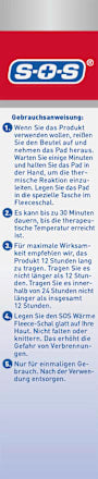 Warme fleece sjaal + 2 warmtekussens, 1 stuk
