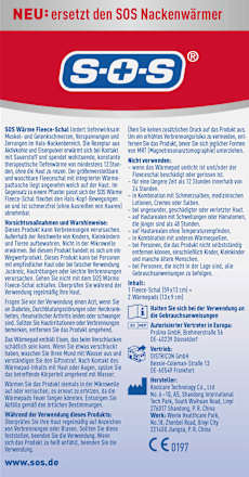 Warme fleece sjaal + 2 warmtekussens, 1 stuk