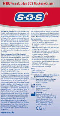 Warme fleece sjaal + 2 warmtekussens, 1 stuk