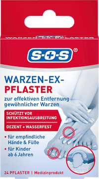 Wrattenverwijderaarpleisters, Wart-Ex, 24 stuks