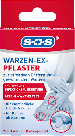 Wrattenverwijderaarpleisters, Wart-Ex, 24 stuks