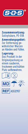 Wrattenverwijderaarpleisters, Wart-Ex, 24 stuks