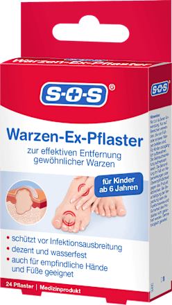 Wrattenverwijderaarpleisters, Wart-Ex, 24 stuks
