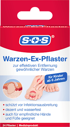 Warzen Entferner Pflaster, Warzen-Ex, 24 St