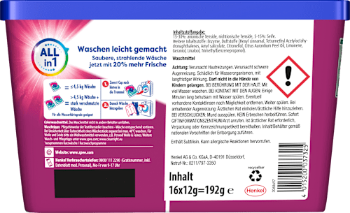 Colorwaschmittel Caps Power, 16 Wl