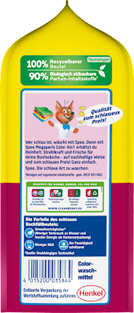 Colorwaschmittel Megaperls, 19 Wl Spee