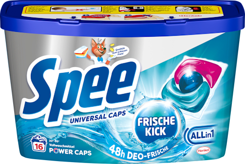 Vollwaschmittel Caps Power Deo Frische-Kick, 16 Wl