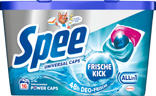 Vollwaschmittel Caps Power Deo Frische-Kick, 16 Wl