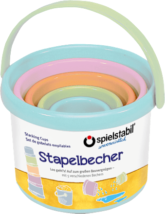 Stapelbecher Set pastell 5tlg, 1 St