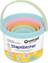 Stapelbecher Set pastell 5tlg, 1 St