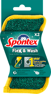 Spons Flex &amp; Wash, 2 stuks