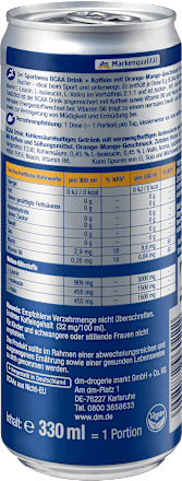 BCAA Drink + Koffein, Orange-Mango Geschmack, 330 ml EINWEG
