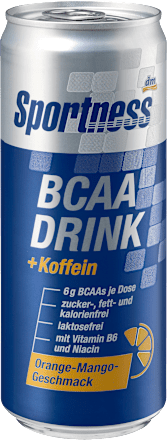 BCAA Drink + Koffein, Orange-Mango Geschmack, 330 ml EINWEG