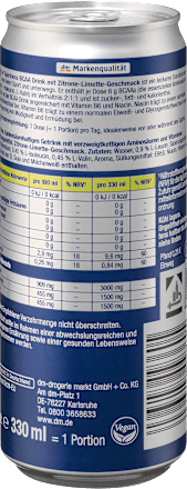 BCAA Drink, Zitrone-Limette Geschmack, 330 ml EINWEG
