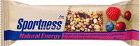 Energieriegel, Natural Energy, Vollkorn-Haferflocken, Cranberries, Himbeeren & Blaubeeren, 40 g