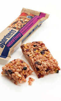 Energieriegel, Natural Energy, Vollkorn-Haferflocken, Cranberries, Himbeeren & Blaubeeren, 40 g