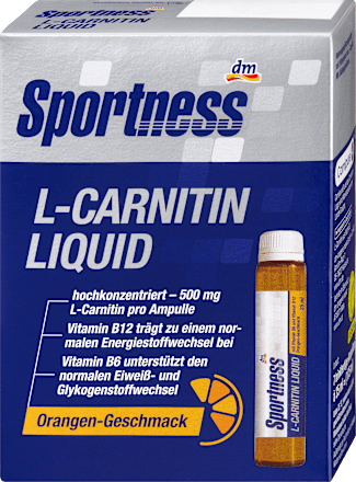 L-Carnitin Liquid Ampullen, Orangen Geschmack, 7 Stück à 25 ml, 175 ml