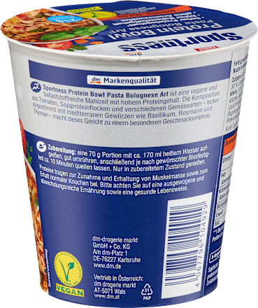 Protein Bowl Pasta Bolognese Art, 70 g