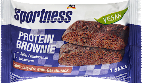 Protein Brownie, Chocolate Brownie Geschmack, vegan, 75 g Sportness
