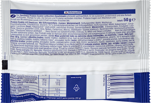Protein Cookie Lebkuchen Geschmack, 50 g