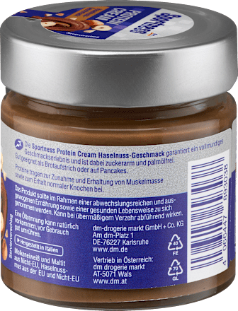 Protein Cream, Haselnuss Geschmack, 200 g