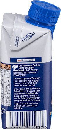 Protein Drink Eiskaffee Geschmack, trinkfertig, 200 ml