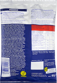 Protein Linsen Chips, Paprika Geschmack, vegan, 40 g