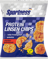 Protein Linsen Chips, Paprika Geschmack, vegan, 40 g