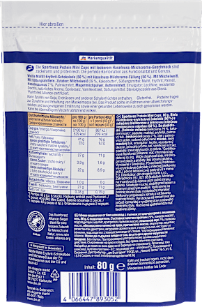 Protein Mini Cups, Haselnuss-Milchcreme-Geschmack, 80 g
