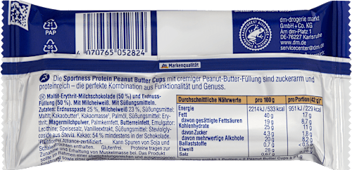 Protein Peanut Butter Cups, 42 g