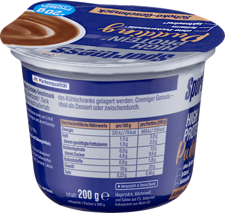 Proteïnepudding, chocoladesmaak, 200 g