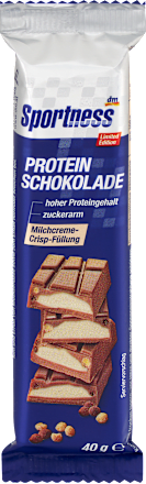 Protein Schokolade mit Milchcreme-Crisp-Füllung, 40 g