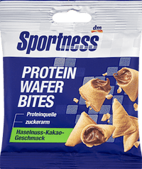 Protein Wafer Bites, Haselnuss-Kakao Geschmack, 30 g