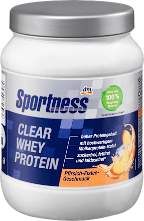 Proteinpulver, Clear Whey Protein, Pfirsich Eistee Geschmack, 400 g