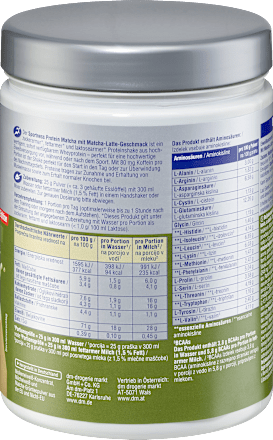 Proteinpulver, Matcha Latte Geschmack, 300 g