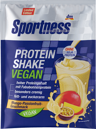Proteinpulver, Protein Shake Vegan, Mango Passionfruit Geschmack, 28 g
