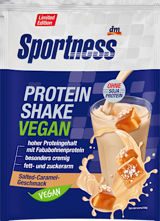 Proteinpulver, Protein Shake Vegan Salted-Caramel-Geschmack, 28 g