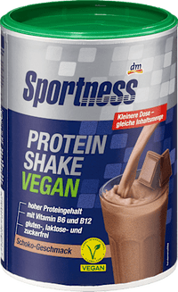 Proteinpulver, Protein Shake Vegan Schoko Geschmack, 300 g Sportness