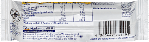 Proteinriegel 25%, Banana Bread Geschmack, 45 g
