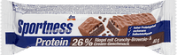 Proteinriegel 26%, Crunchy Brownie & Cream Geschmack, 40 g