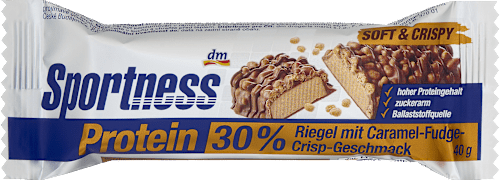 Proteïnereep 30%, smaak Caramel Fudge Crisp, 40 g