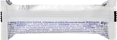 Proteinriegel 32%, Hazelnut-Caramel, 40 g