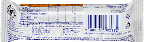 Proteinriegel 34%, Peanut Caramel Geschmack, 40 g Sportness