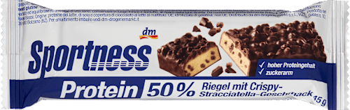 Proteinriegel 50%, Crispy Stracciatella Geschmack, 45 g
